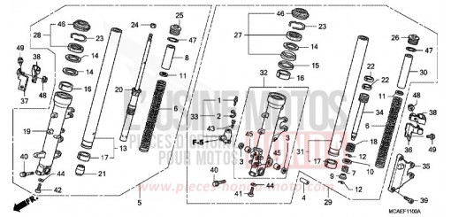 GABEL, VORNE GL18009 de 2009